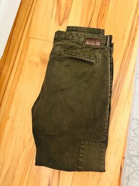 Zara Man khaki olive casual trousers